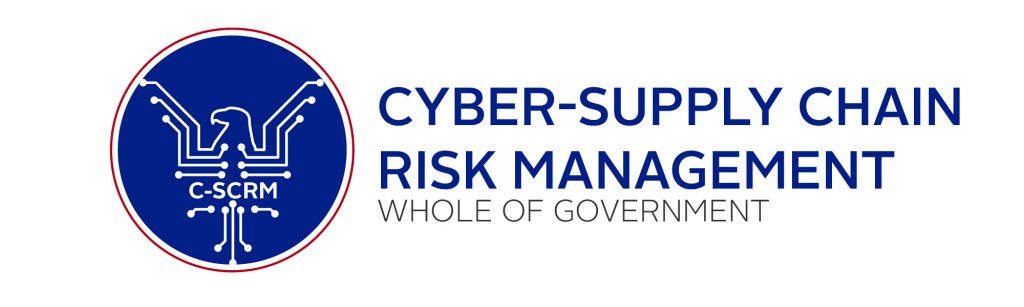 Cyber-Supply Chain Risk Management (C-SCRM) Whole of Government logo.